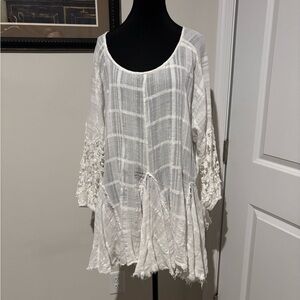 We The Free White Mini Dress